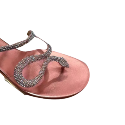 REIVE Diamante Block Heel Sandals