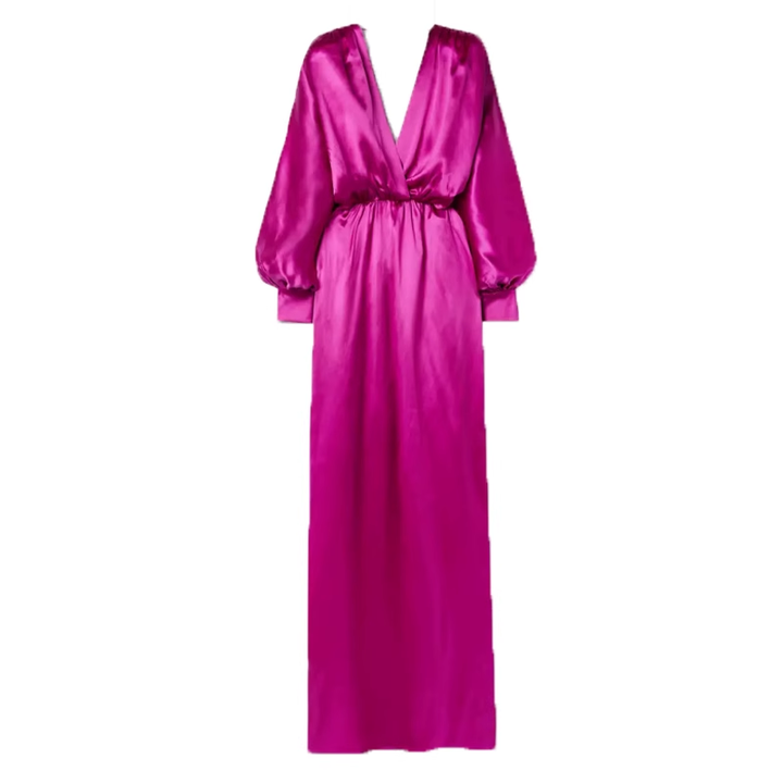 RELLO Deep V Evening Dress Gown