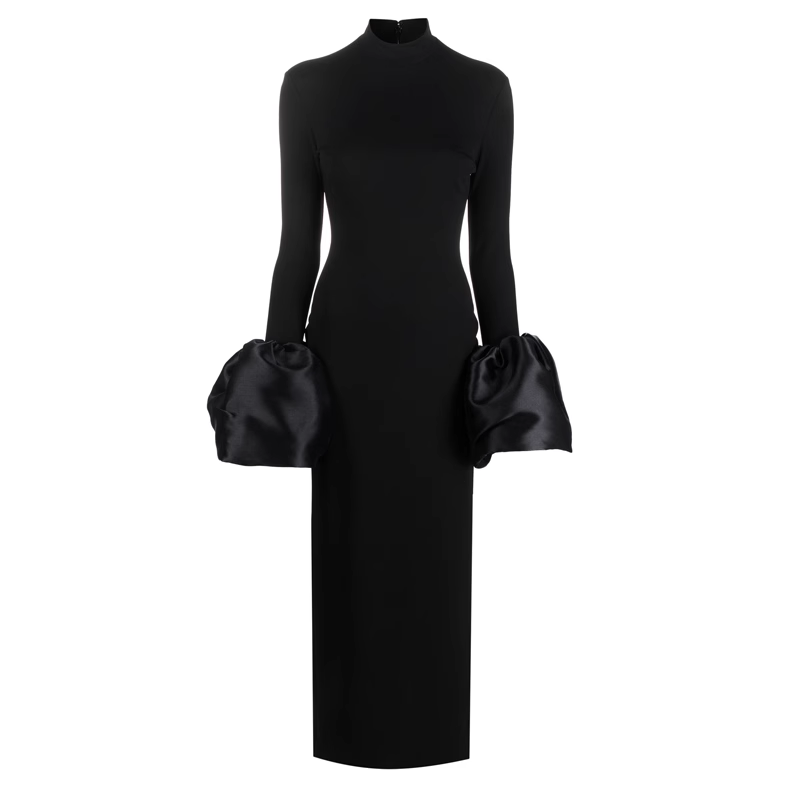 RETCI Bell Sleeves Evening Dress Gown