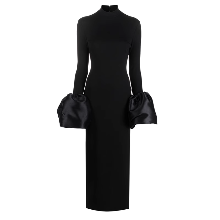 RETCI Bell Sleeves Evening Dress Gown