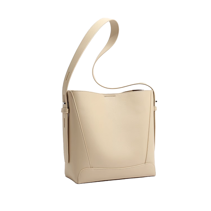REVNA Leather Bucket Bag