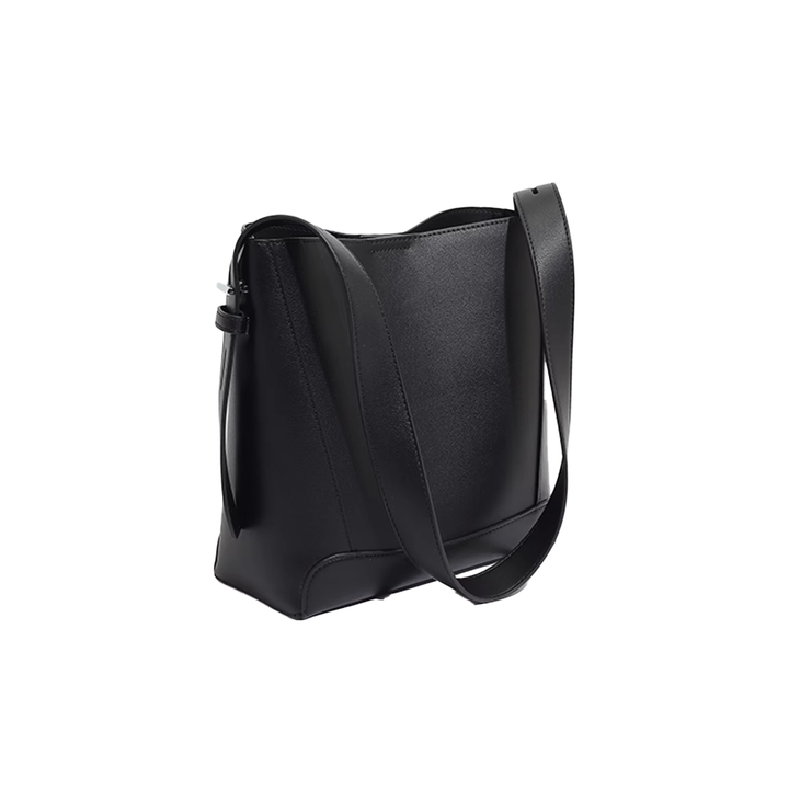 REVNA Leather Bucket Bag