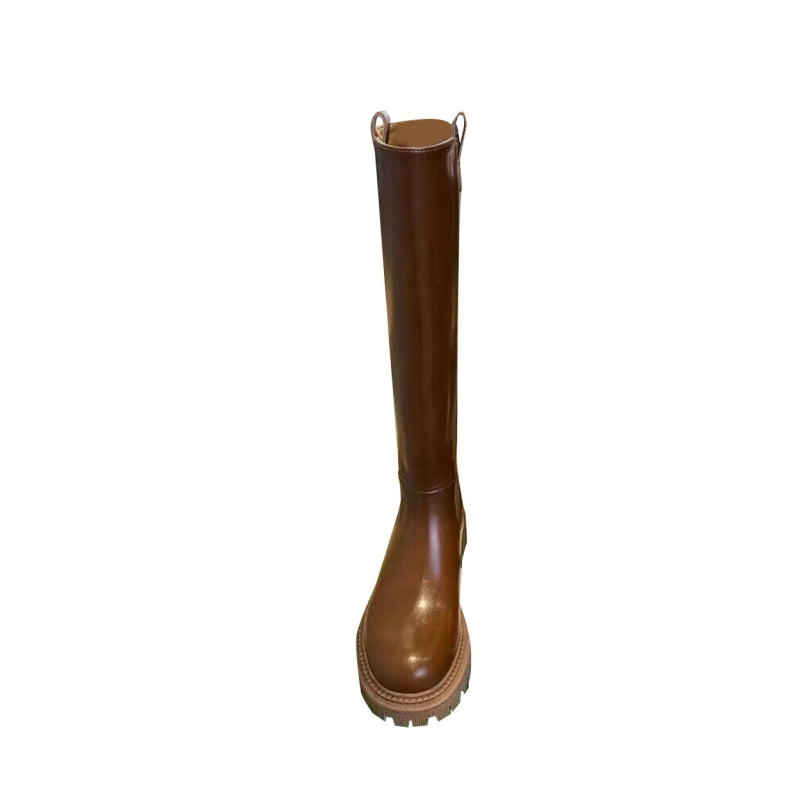 RISNU Leather Knee High Boots