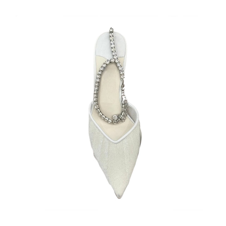 ROTUM Diamante Mesh High Heel Sandals