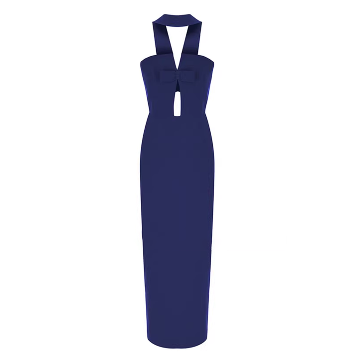RUBEC Cut Out Evening Dress Gown