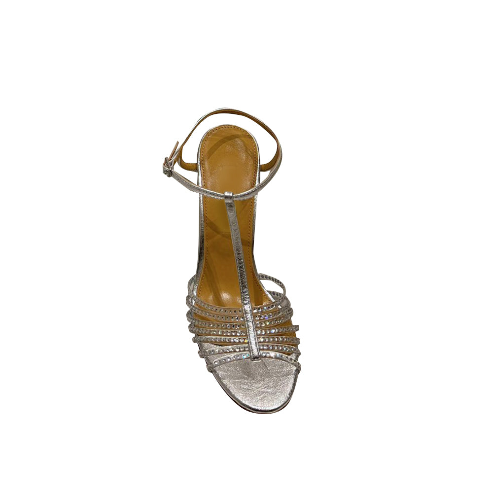 RUECA Diamante Ankle Strap High Heel Sandals