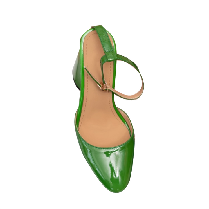 RUETT Ankle Strap Block Heel Sandals