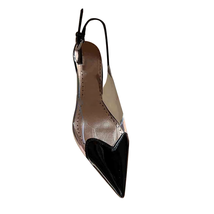 RUTCI PVC Mid Heel Sandals