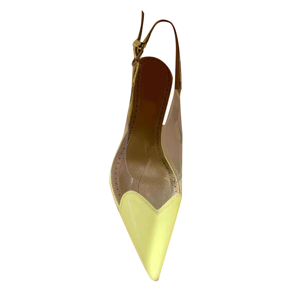RUTCI PVC Mid Heel Sandals