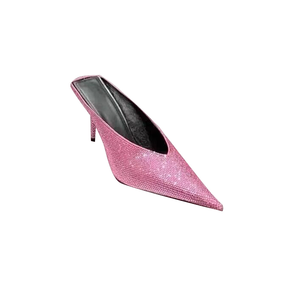 RUTIV Diamante Mules Pumps