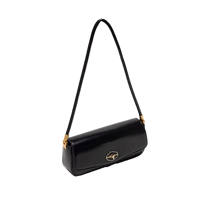 RUVTI Metal Lock Cross Body Bag