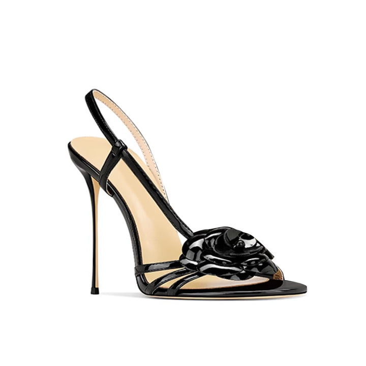 SADUS Flower Mid Heel Sandals - 8cm