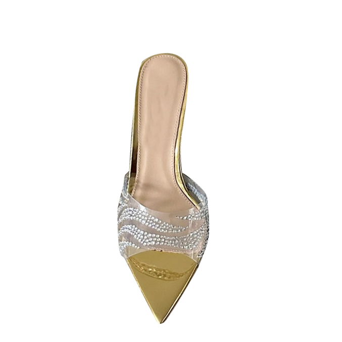 SAMIY Diamante PVC Mules Sandals