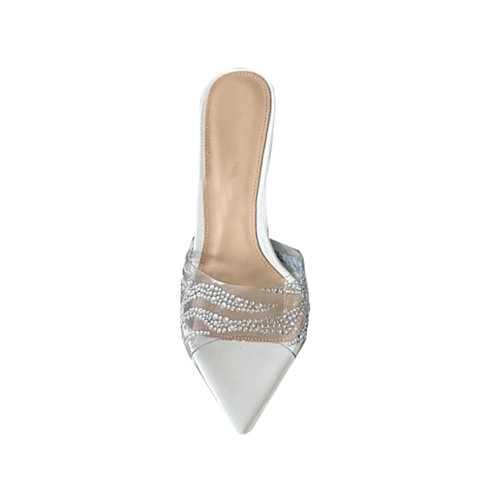 SAMIY Diamante PVC Mules Sandals