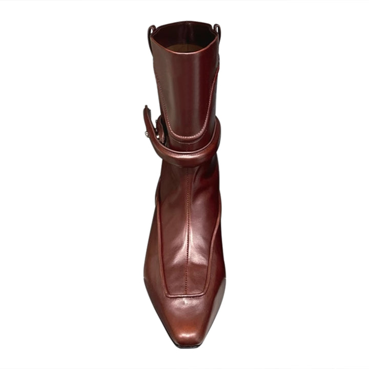 SCEWI Leather Ankle Boots