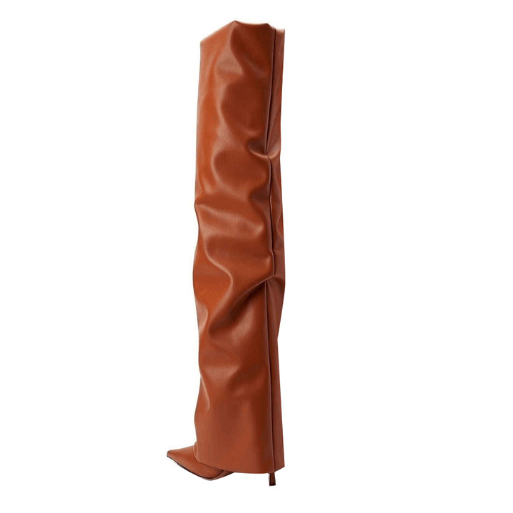 SERUK Leather Over The Knee Boots
