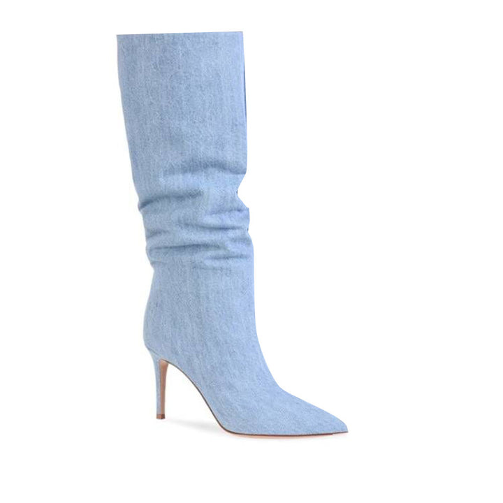 SIDEL Stiletto Heel Knee High Boots