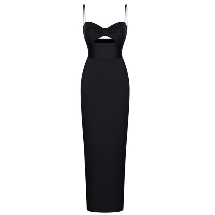 SINWA Cut Out Midi Evening Dress Gown