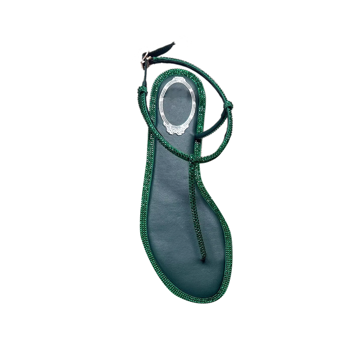 SOIKO Diamante Flat Sandals