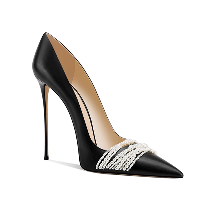 SOLRA Pearl High Heel Pumps - 10cm