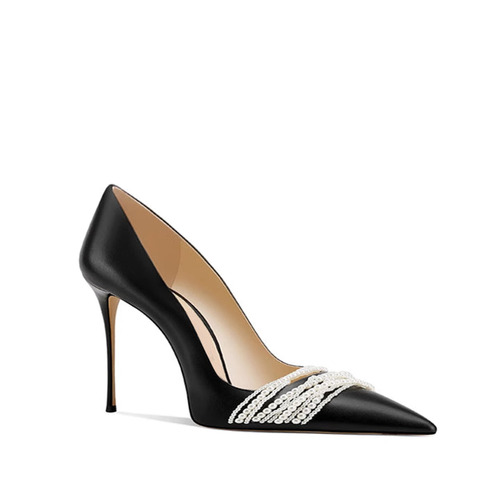 SOLRA Pearl Mid Heel Pumps - 6cm