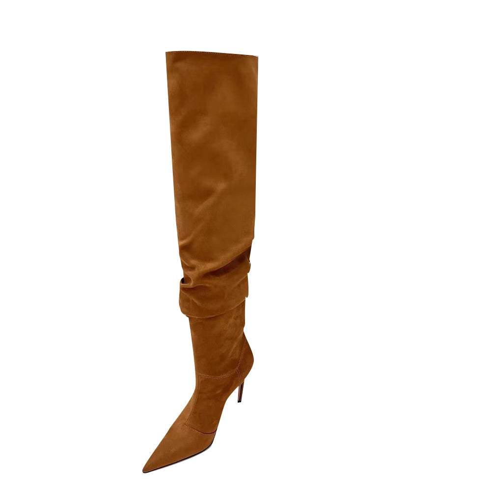 SRONA Suede Over The Knee Boots
