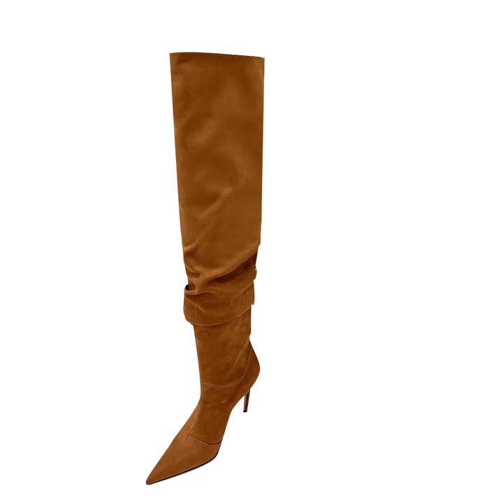 SRONA Suede Over The Knee Boots