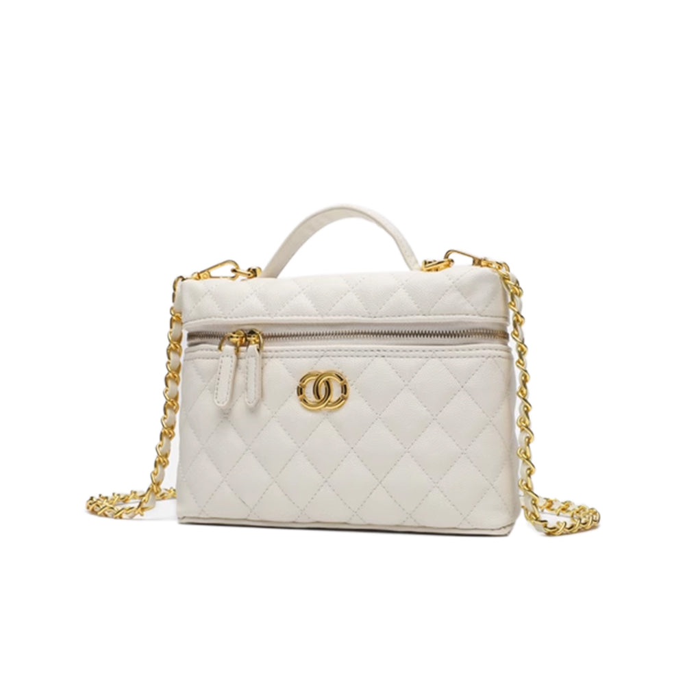 SUDCA Metal Lock Cross Body Bag