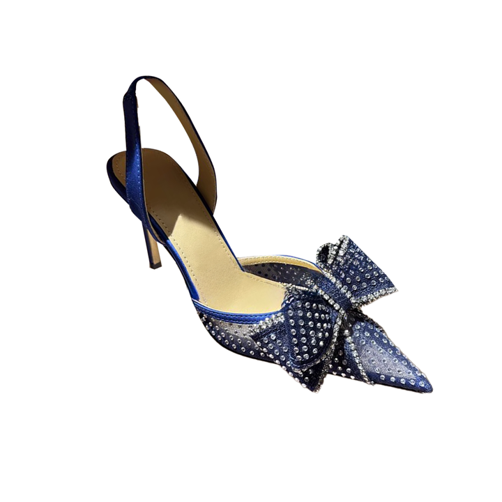 SUDTO Diamante Bow High Heel Sandals