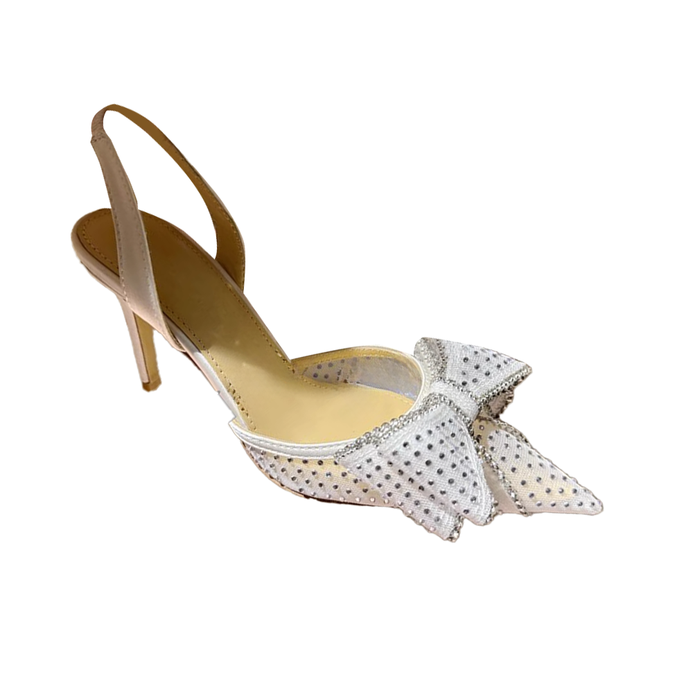 SUDTO Diamante Bow High Heel Sandals