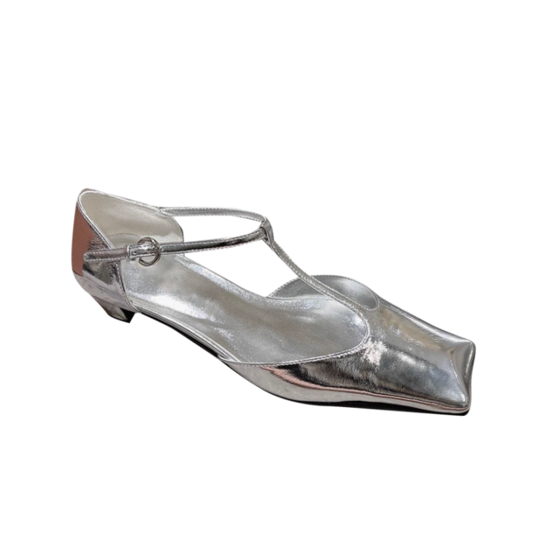 SURTO Ankle Strap Flat Sandals