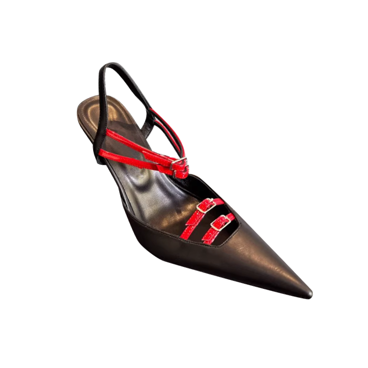 SURTV Buckled High Heel Sandals