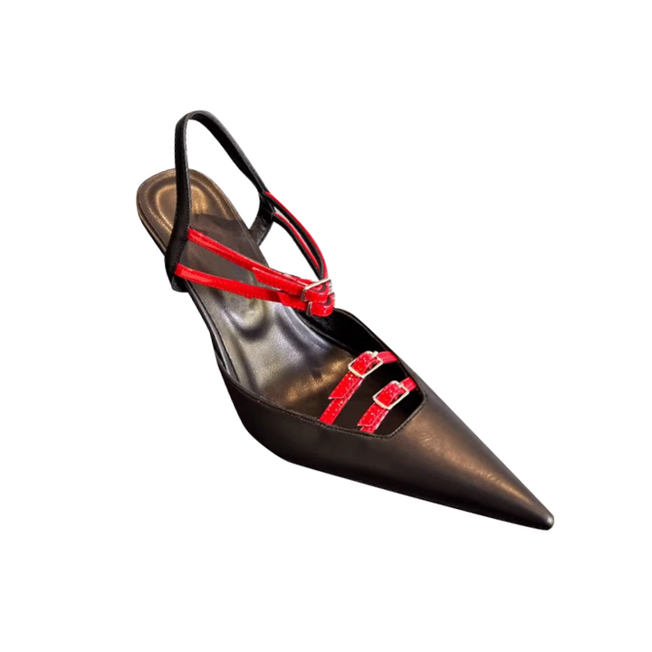 SURTV Buckled High Heel Sandals