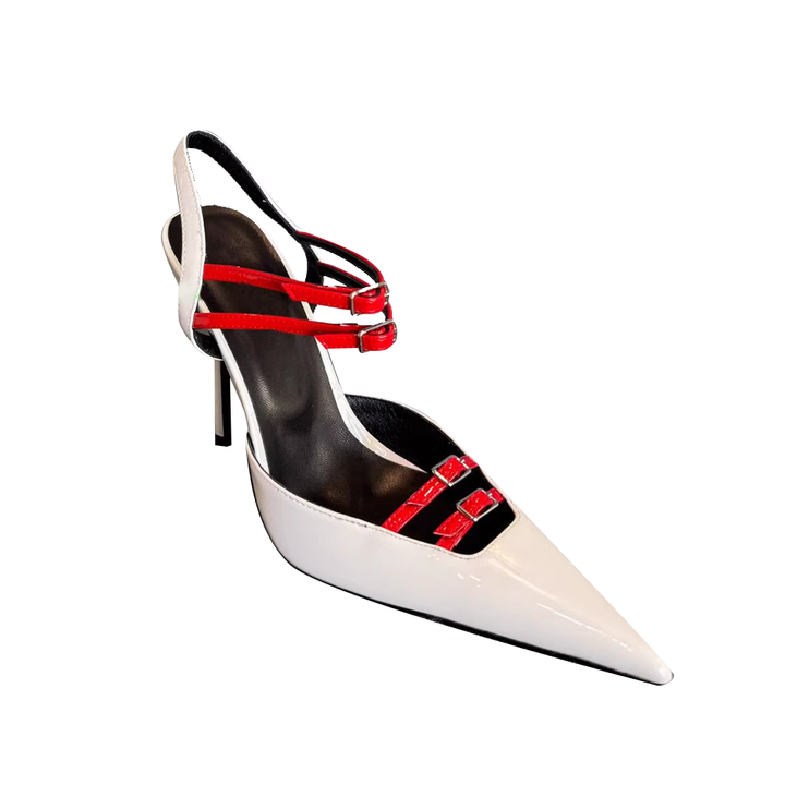 SURTV Buckled High Heel Sandals