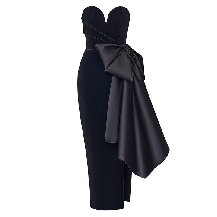 TARUB Asymmetric Evening Dress Gown