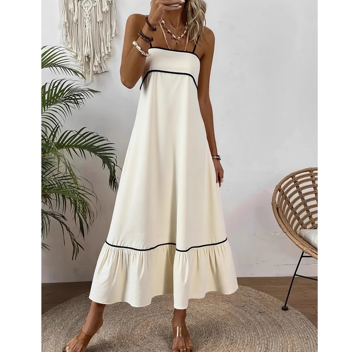 TENUV Flounced Hem Cami Dress