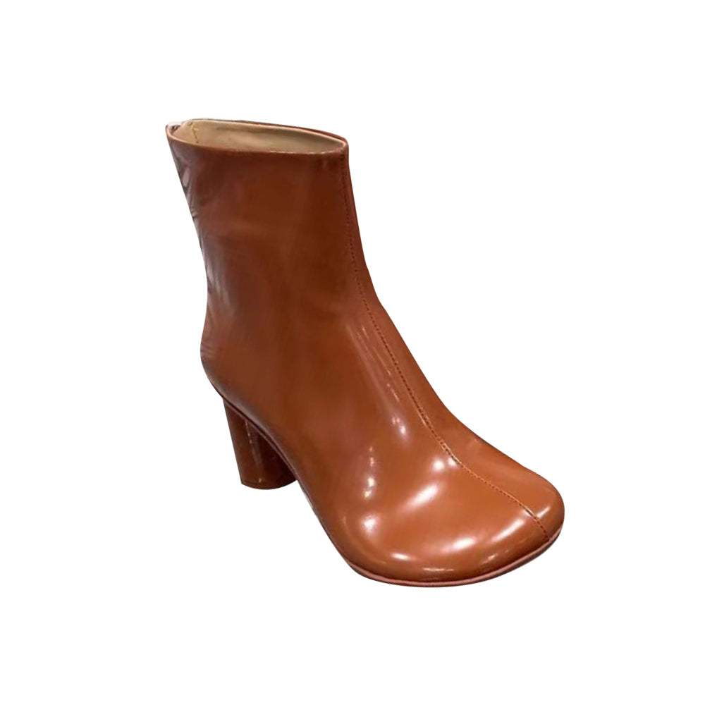 TUCIA Block Heel Ankle Boots