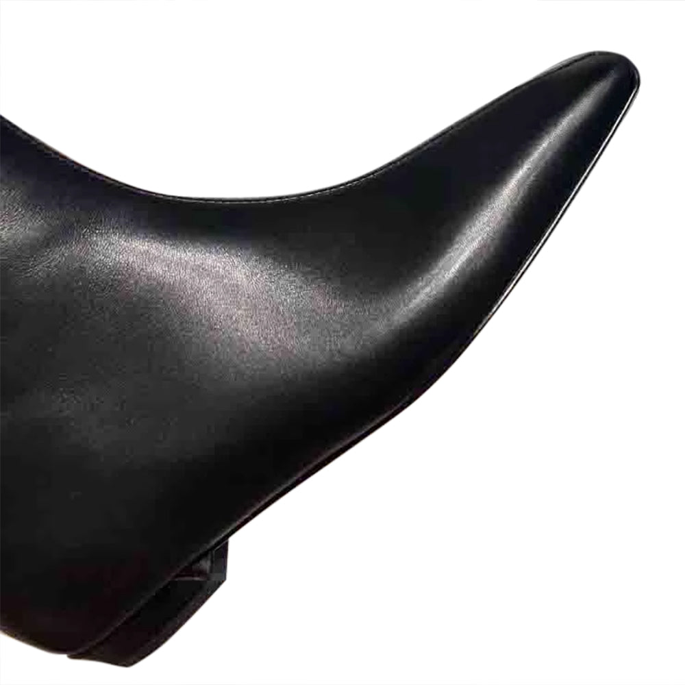 TUVEC Leather Ankle Boots