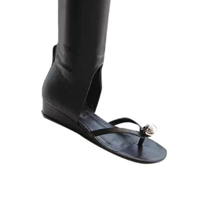 VAIRU Ball Embellished Knee High Boots