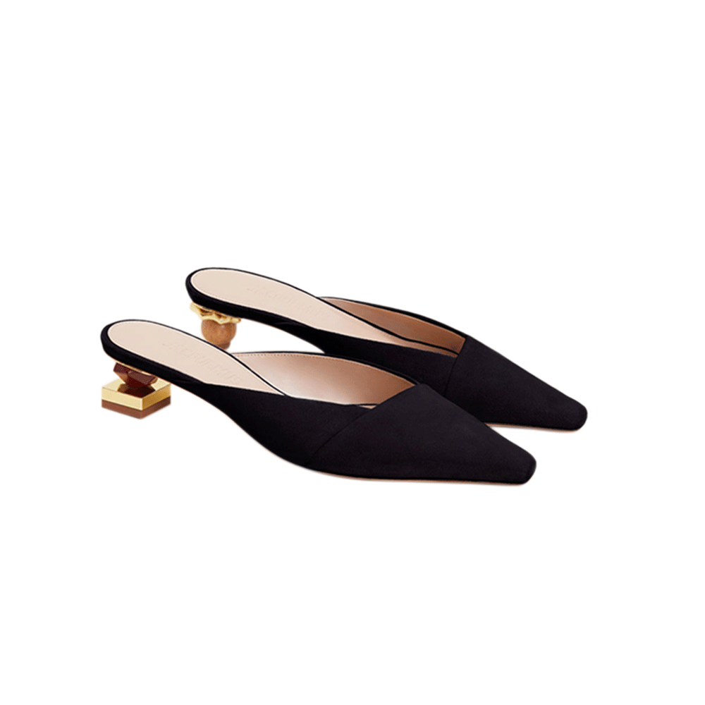 VALRE Sculptured Heel Mules Sandals