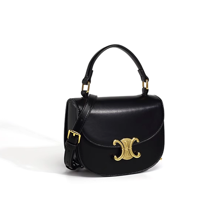 VEIBO Metal Lock Cross Body Bag