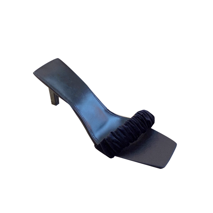 VEITU Kitten Heel Mules Sandals