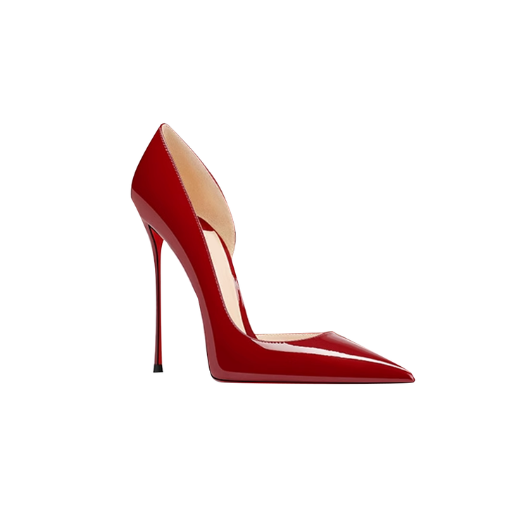 VEKUA Patent Leather High Heel Pumps - 10cm