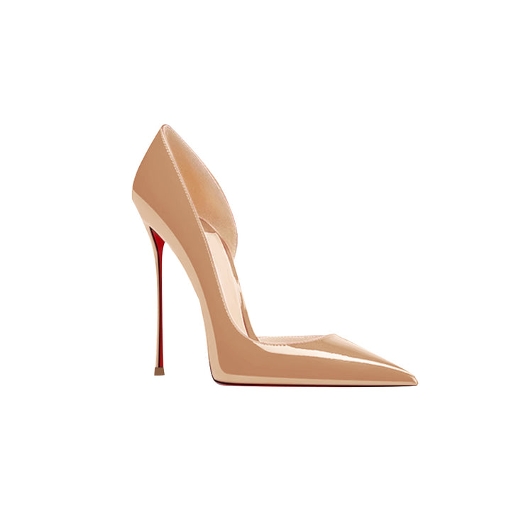 VEKUA Patent Leather High Heel Pumps - 10cm