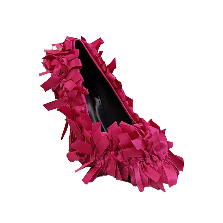 VEROA Bow Embellished High Heel Pumps