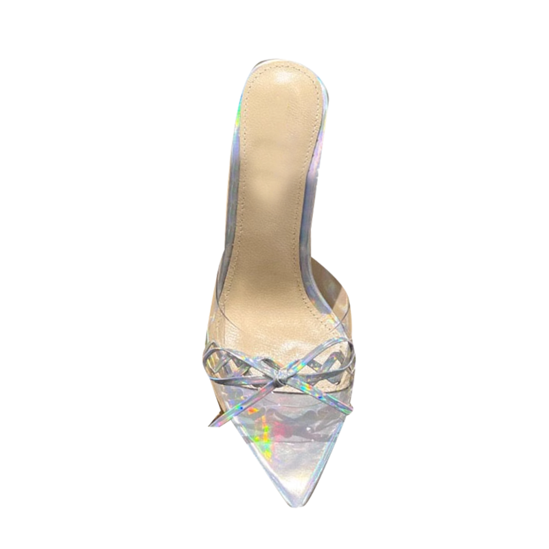 VERUB Bow PVC Mules Sandals