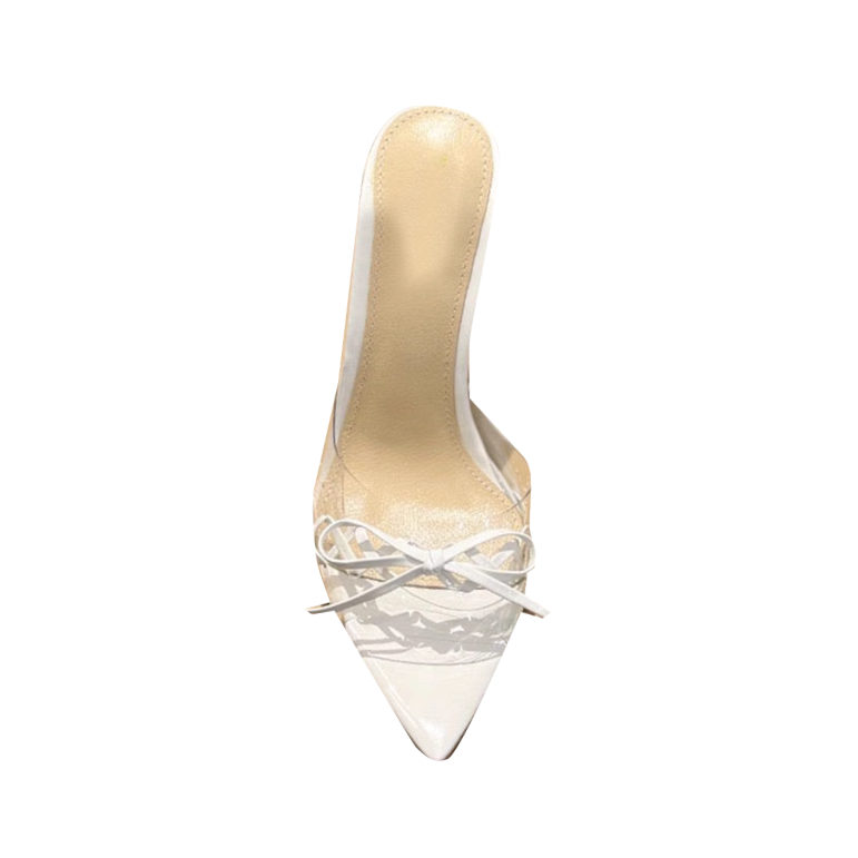 VERUB Bow PVC Mules Sandals