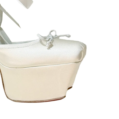 VOLNA Lace Up High Heel Platform Sandals