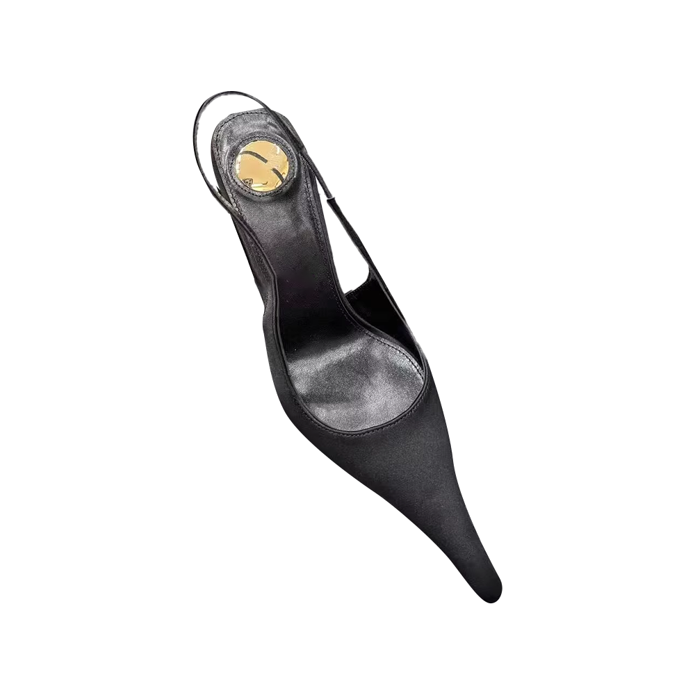 VRTNA Super Pointed Toe Slingback High Heel Sandals