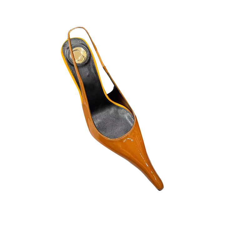 VRTNA Super Pointed Toe Slingback High Heel Sandals